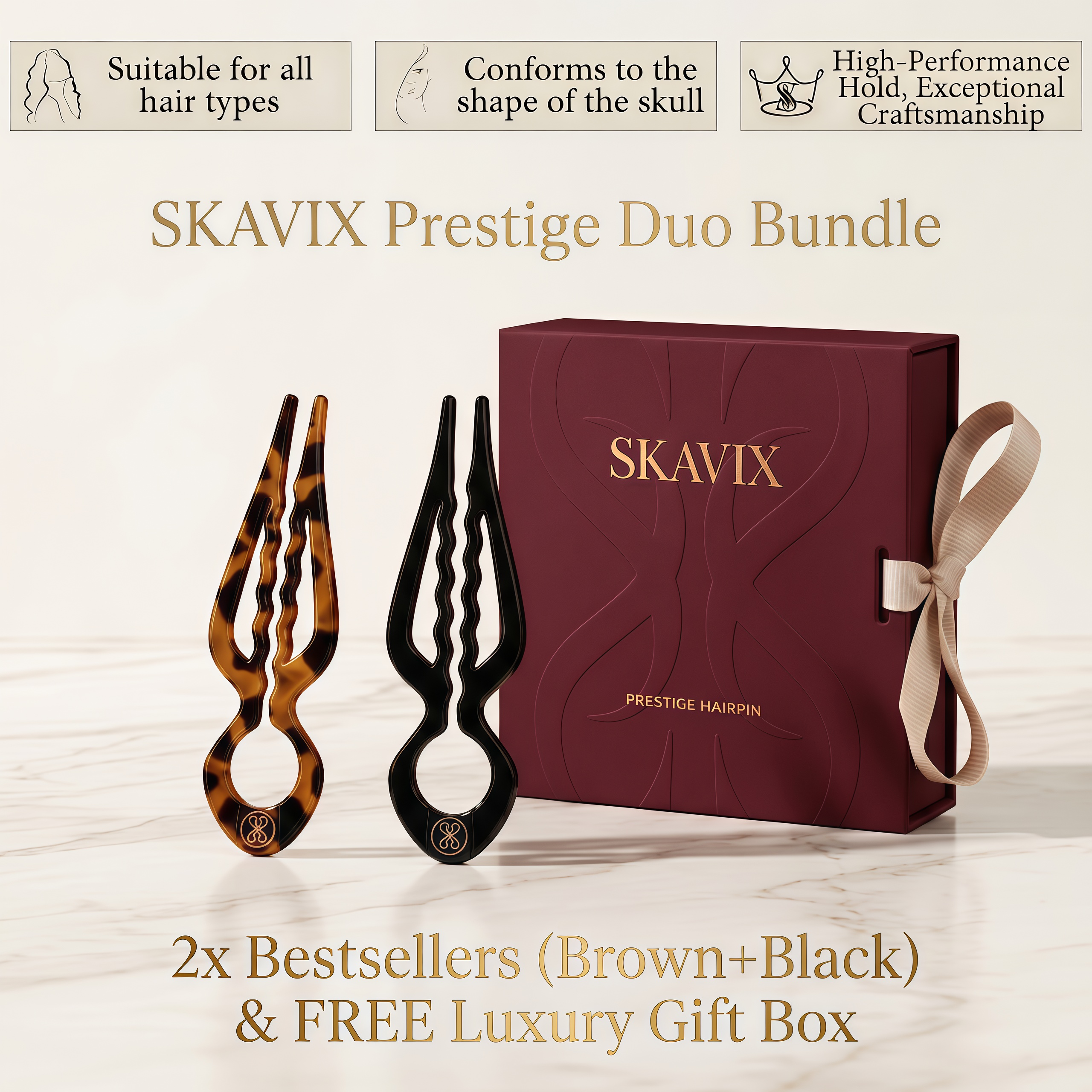 2x Bestsellers (Brown+Black) & FREE Luxury Gift Box 🎁