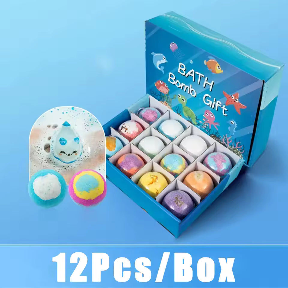 🔥LAST DAY 50% OFF - 🛁 Natural Bath Bombs for Kids with Mega Bubbles & Surprise Inside 🥚✨