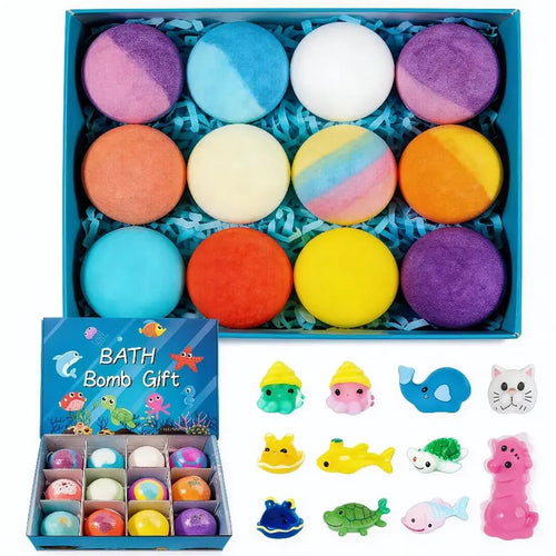 🔥LAST DAY 50% OFF - 🛁 Natural Bath Bombs for Kids with Mega Bubbles & Surprise Inside 🥚✨