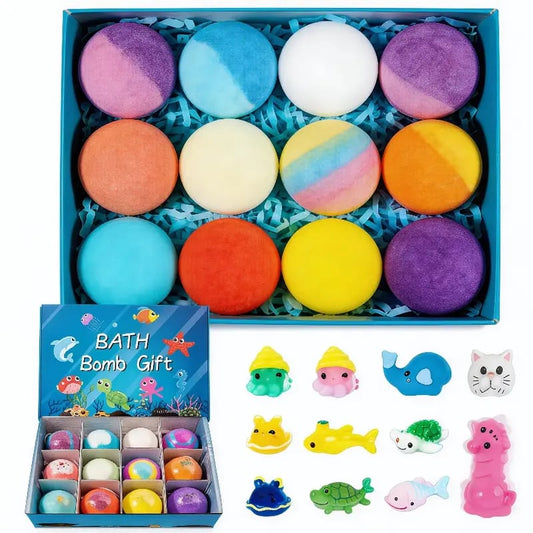 🔥LAST DAY 50% OFF - 🛁 Natural Bath Bombs for Kids with Mega Bubbles & Surprise Inside 🥚✨