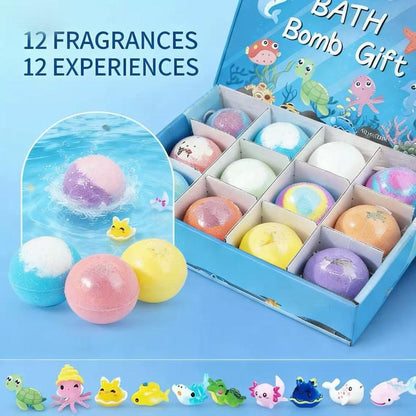 🔥LAST DAY 50% OFF - 🛁 Natural Bath Bombs for Kids with Mega Bubbles & Surprise Inside 🥚✨