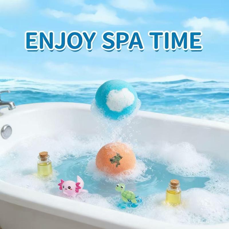 🔥LAST DAY 50% OFF - 🛁 Natural Bath Bombs for Kids with Mega Bubbles & Surprise Inside 🥚✨