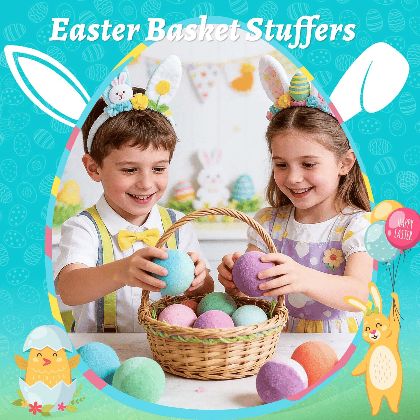🔥LAST DAY 50% OFF - 🛁 Natural Bath Bombs for Kids with Mega Bubbles & Surprise Inside 🥚✨