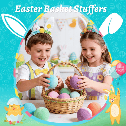 🔥LAST DAY 50% OFF - 🛁 Natural Bath Bombs for Kids with Mega Bubbles & Surprise Inside 🥚✨