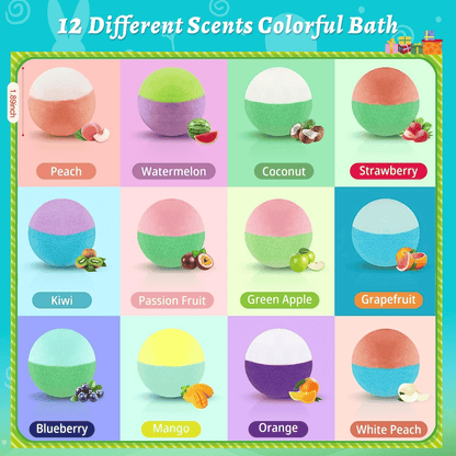 🔥LAST DAY 50% OFF - 🛁 Natural Bath Bombs for Kids with Mega Bubbles & Surprise Inside 🥚✨